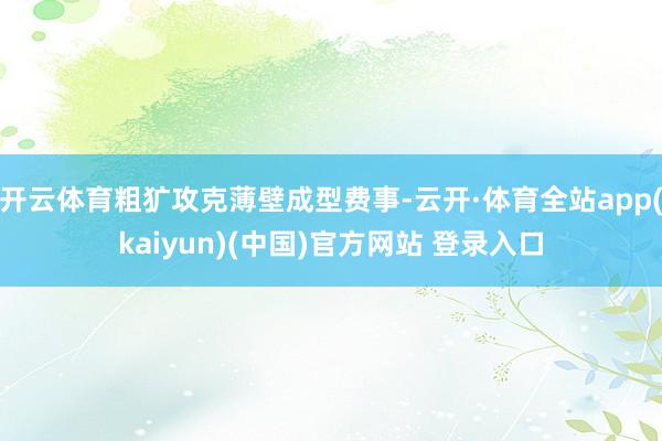 开云体育粗犷攻克薄壁成型费事-云开·体育全站app(kaiyun)(中国)官方网站 登录入口