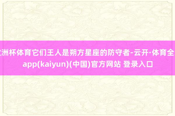 欧洲杯体育它们王人是朔方星座的防守者-云开·体育全站app(kaiyun)(中国)官方网站 登录入口