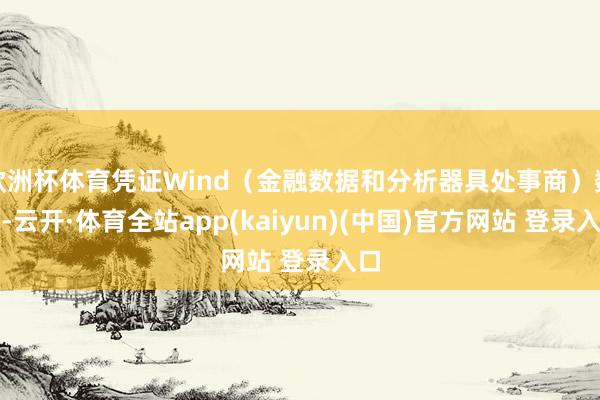 欧洲杯体育凭证Wind（金融数据和分析器具处事商）数据-云开·体育全站app(kaiyun)(中国)官方网站 登录入口